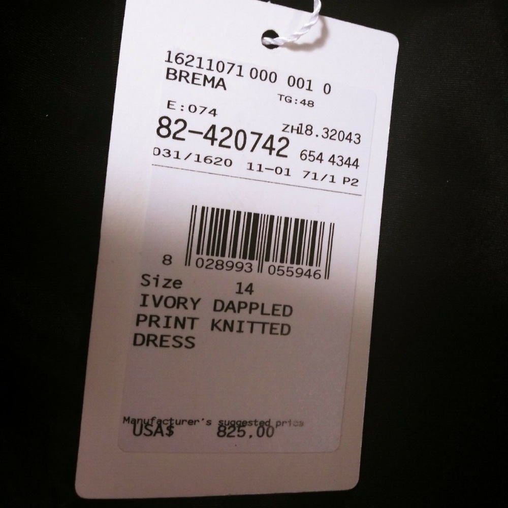 Max Mara Brema Stripe Sheath Dress Sleeveless 14 - Picture 8 of 8